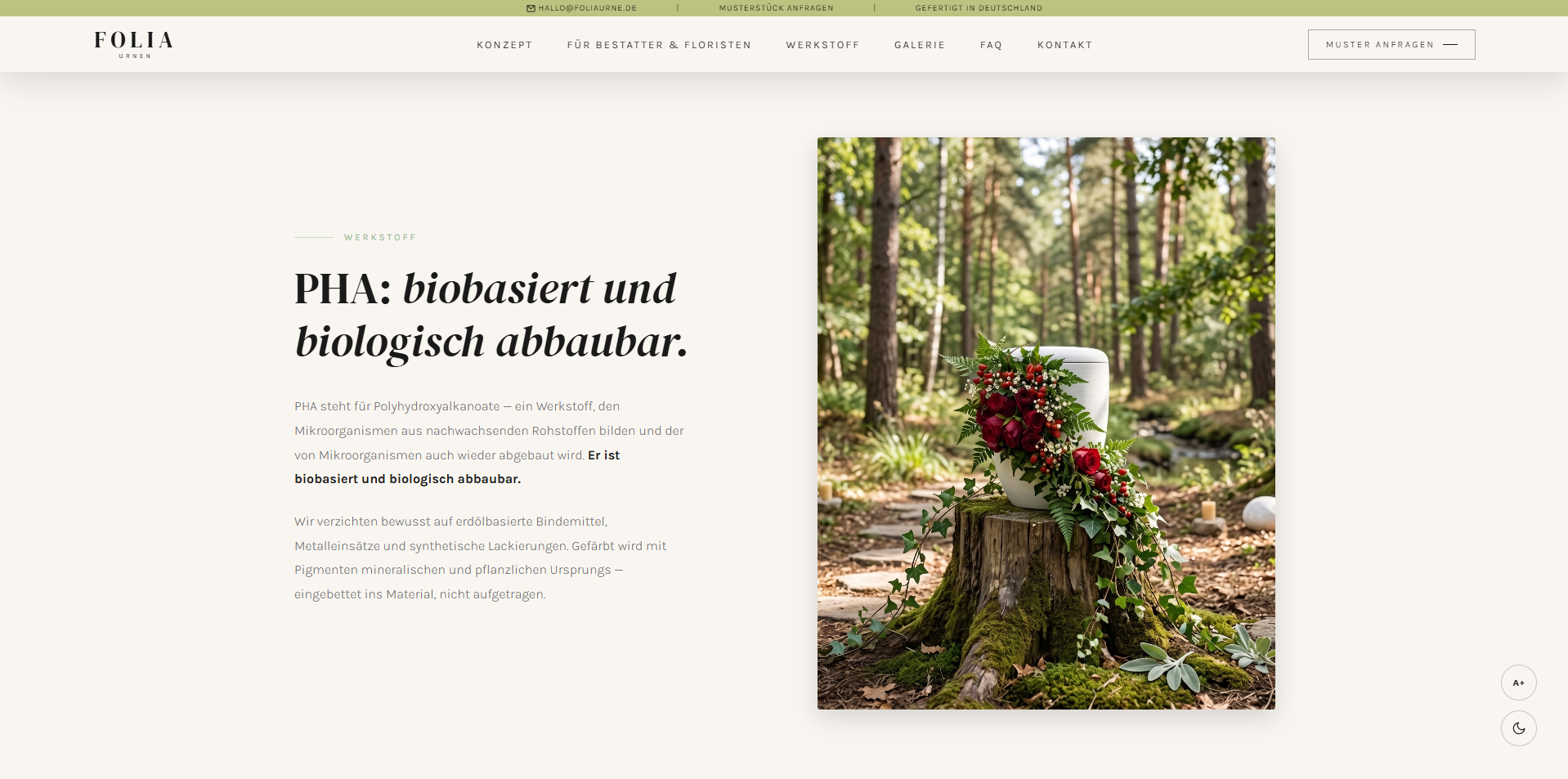 Foliaurne — Startseite